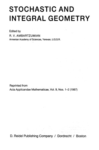 Stochastic and Integral Geometry