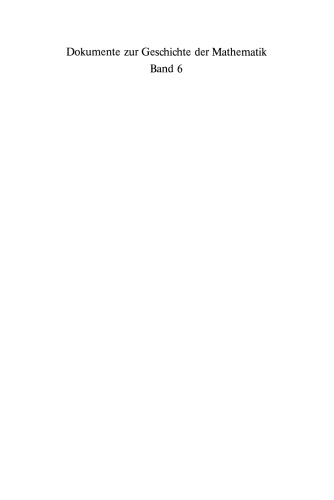 Ein Jahrhundert Mathematik 1890–1990: Festschrift zum Jubiläum der DMV