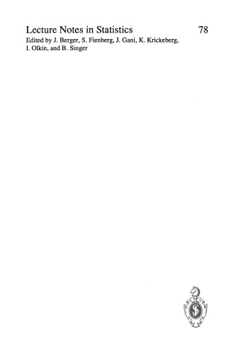 Advances in GLIM and Statistical Modelling: Proceedings of the GLIM92 Conference and the 7th International Workshop on Statistical Modelling, Munich, 13–17 July 1992