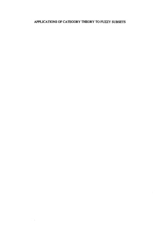 Applications of Category Theory to Fuzzy Subsets