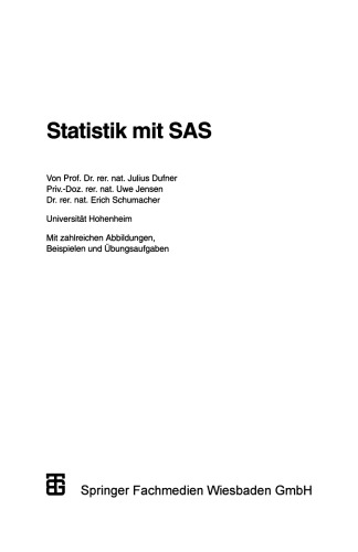 Statistik mit SAS