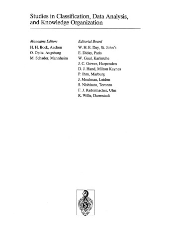 Analyzing and Modeling Data and Knowledge: Proceedings of the 15th Annual Conference of the “Gesellschaft für Klassifikation e.V.“, University of Salzburg, February 25–27, 1991