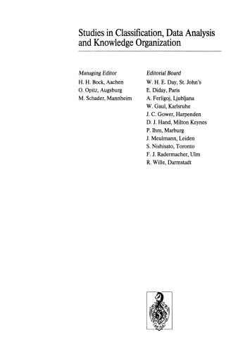 Information and Classification: Concepts, Methods and Applications Proceedings of the 16th Annual Conference of the “Gesellschaft für Klassifikation e.V.” University of Dortmund, April 1–3, 1992