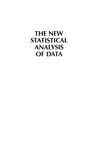 The New Statistical Analysis of Data