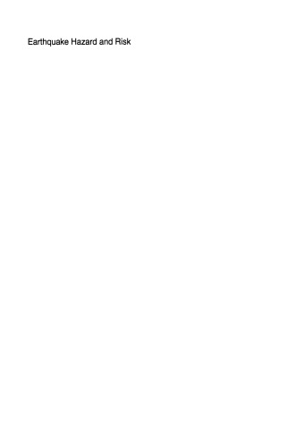 Earthquake Hazard and Risk