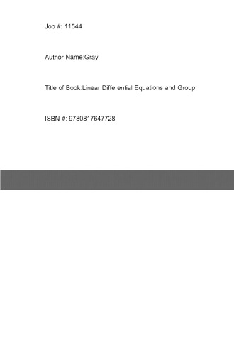 Linear Differential Equations and Group Theory from Riemann to Poincaré