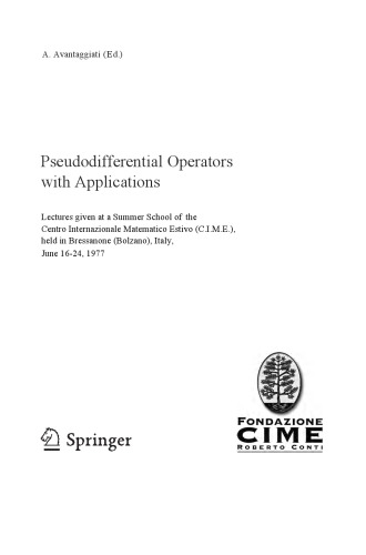 Pseudodifferential Operators with Applications