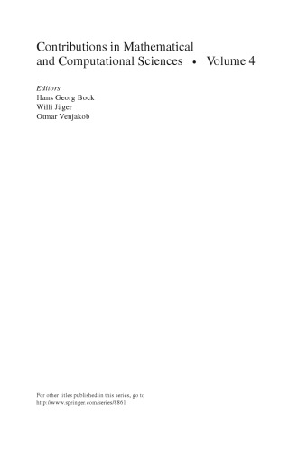 Model Based Parameter Estimation: Theory and Applications