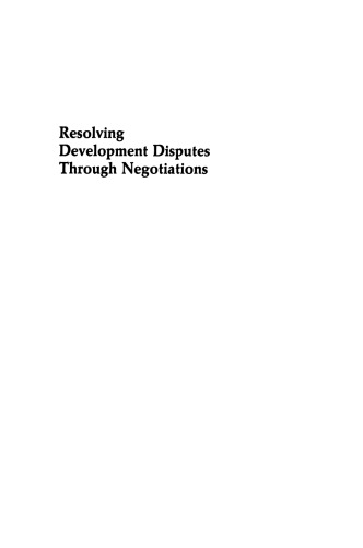 Resolving Development Disputes Through Negotiations