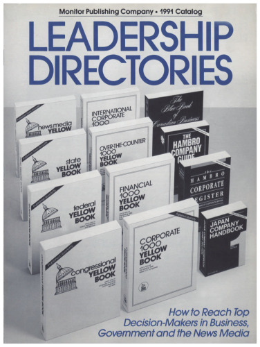 Yellow Book : who’s who at the leading 1000 non-U.S. companies