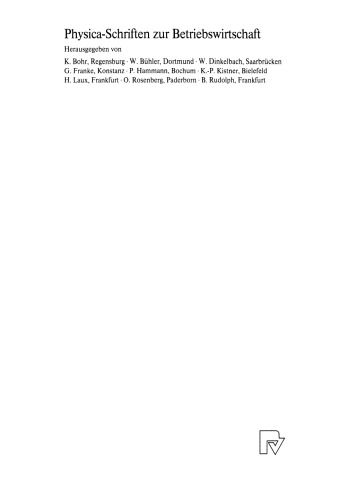 Erfolgsabhängige Anreizsysteme in ein- und zweistufigen Hierarchien: Ein Beitrag zur Principal-Agent-Theorie