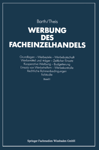 Werbung des Facheinzelhandels