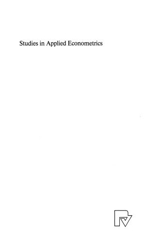 Studies in Applied Econometrics
