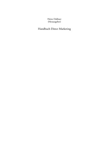 Handbuch Direct Marketing