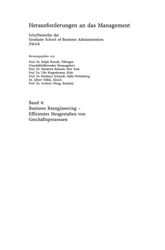 Business Reengineering: Effizientes Neugestalten von Geschäftsprozessen