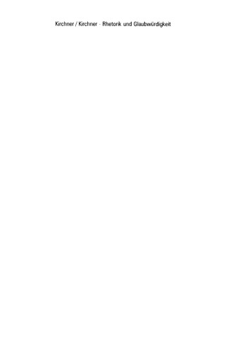 Rhetorik und Glaubwürdigkeit: Überzeugen durch eine neue Dialogkultur