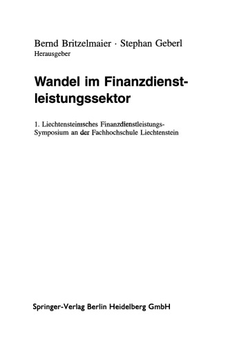 Wandel im Finanzdienstleistungssektor: 1. Liechtensteinisches Finanzdienstleistungs-Symposium an der Fachhochschule Liechtenstein
