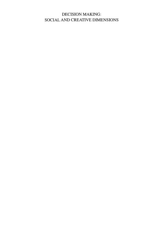 Decision Making: Social and Creative Dimensions