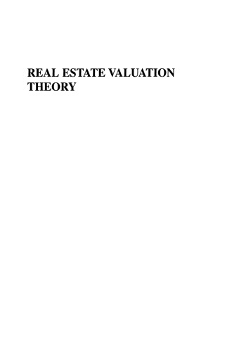 Real Estate Valuation Theory