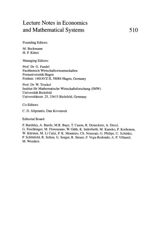Constructing and Applying Objective Functions: Proceedings of the Fourth International Conference on Econometric Decision Models Constructing and Applying Objective Functions, University of Hagen, Held in Haus Nordhelle, August, 28 — 31, 2000