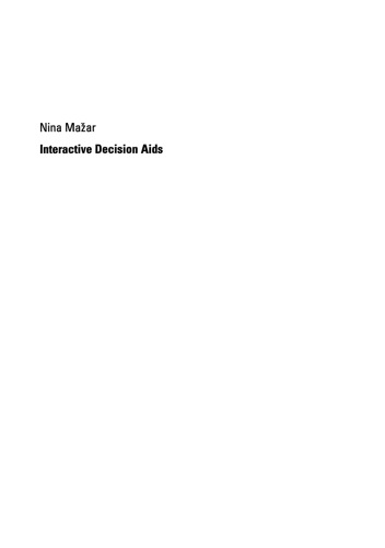 Interactive Decision Aids: Effects on Consumers, Retailers, and Manufacturers