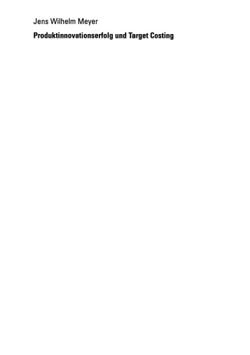 Produktinnovationserfolg und Target Costing