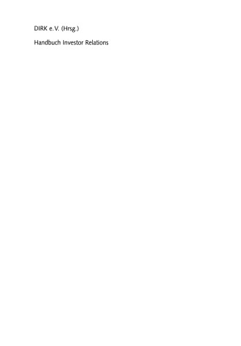 Handbuch Investor Relations