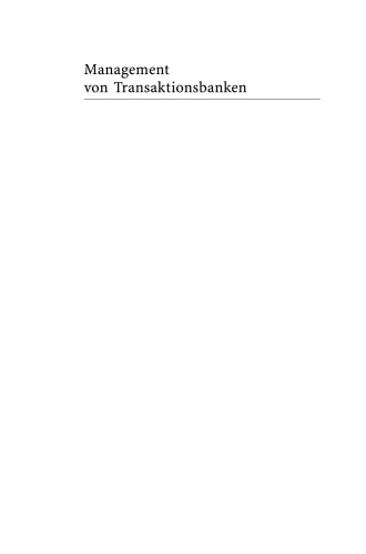 Management von Transaktionsbanken