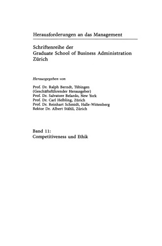 Competitiveness und Ethik