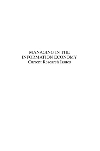 Managing in the Information Economy: Current Research Issues