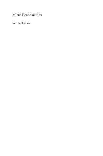 Micro-Econometrics: Methods of Moments and Limited Dependent Variables