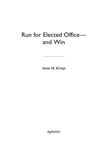 Run for Elected Office—and Win