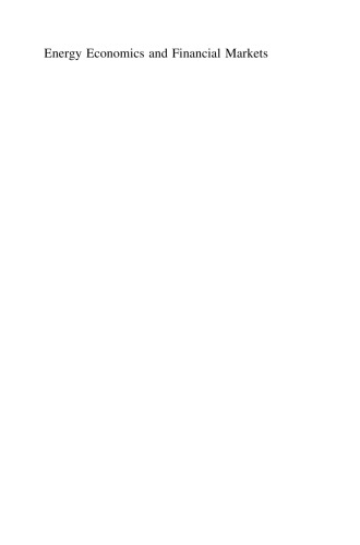 Energy Economics and Financial Markets