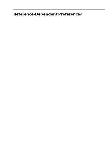 Reference-Dependent Preferences: A Theoretical and Experimental Investigation of Individual Reference-Point Formation