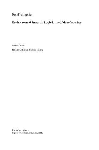 EcoProduction and Logistics: Emerging Trends and Business Practices