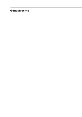 Genussrechte: Grundlagen, Einsatzmöglichkeiten, Bilanzierung und Besteuerung