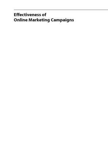 Effectiveness of Online Marketing Campaigns: An Investigation into Online Multichannel and Search Engine Advertising