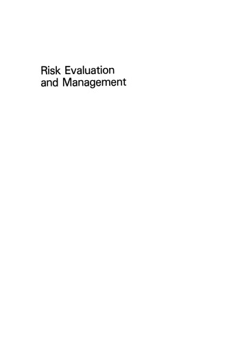 Risk Evaluation and Management