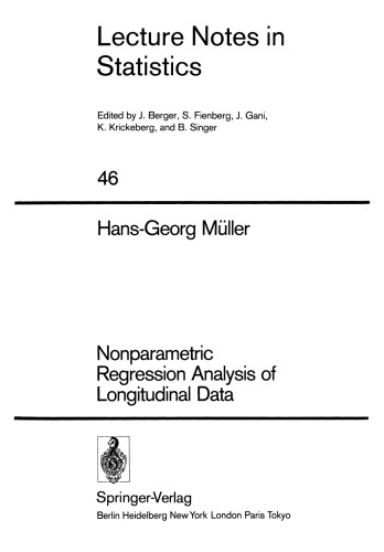 Nonparametric Regression Analysis of Longitudinal Data