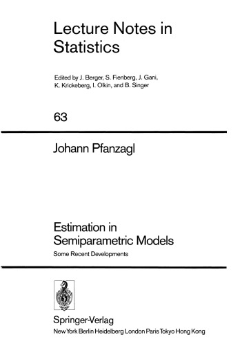 Estimation in Semiparametric Models: Some Recent Developments