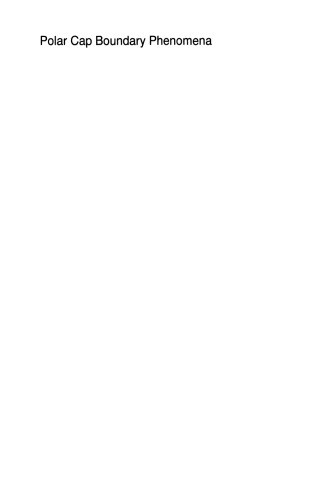 Polar Cap Boundary Phenomena