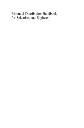 Binomial Distribution Handbook for Scientists and Engineers