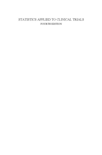 Statistics Applied to Clinical Trials