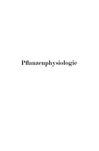 Pflanzenphysiologie
