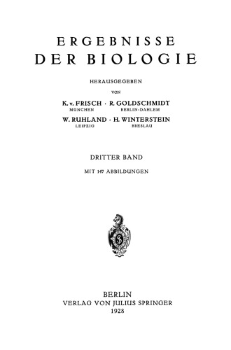 Ergebnisse der Biologie