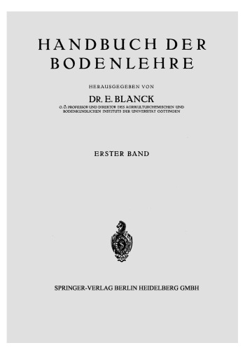 Die naturwissenschaftlichen Grundlagen der Lehre von der Entstehung des Bodens