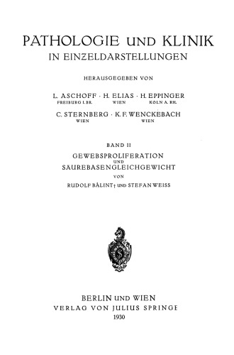 Gewebsproliferation und Saurebasengleichgewicht