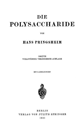Die Polysaccharide