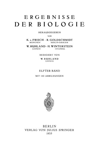 Ergebnisse der Biologie