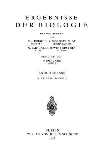 Ergebnisse der Biologie